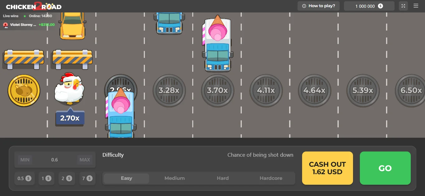 Chicken Road 2 — игровой процесс с множителями
